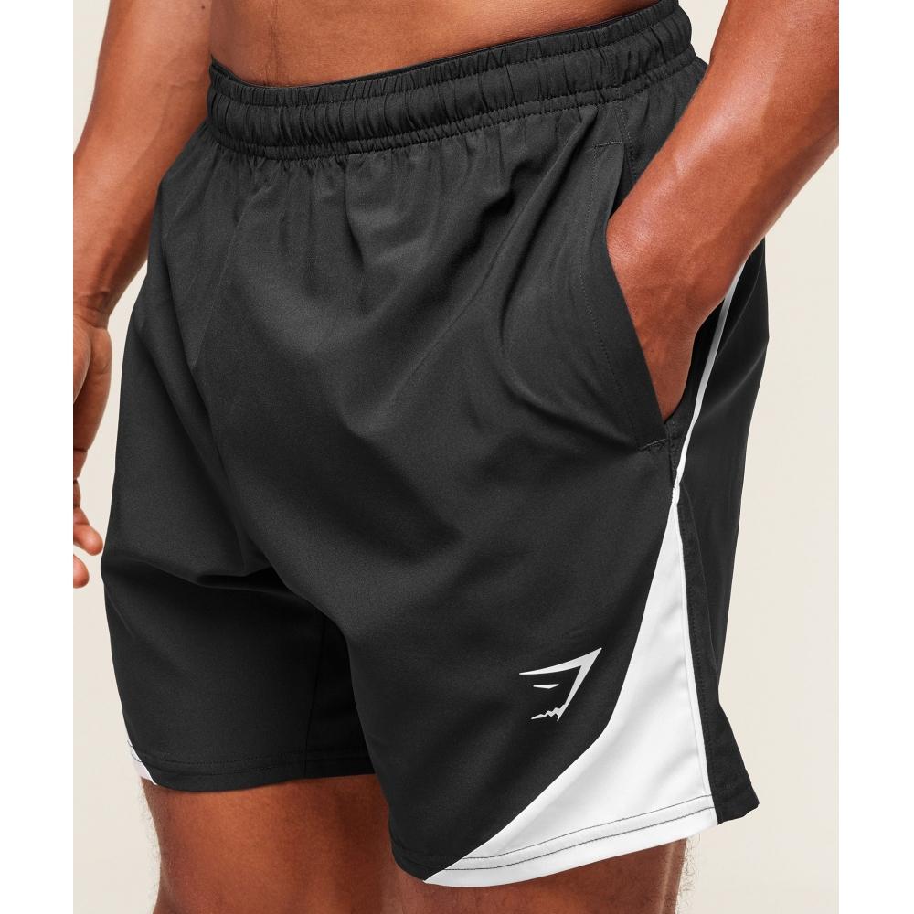 Gymshark Arrival Block 6  Shorts Black A3b9y Bb2j