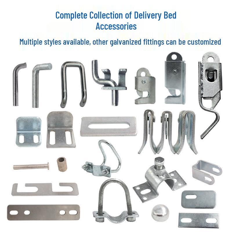 

Sow Farrowing Crate Accessories: Door Latch, Rod Lock, Door Leaf Hanger, Double U Cross Pipe Clamp, Hinges Set. Pin (set of 10)