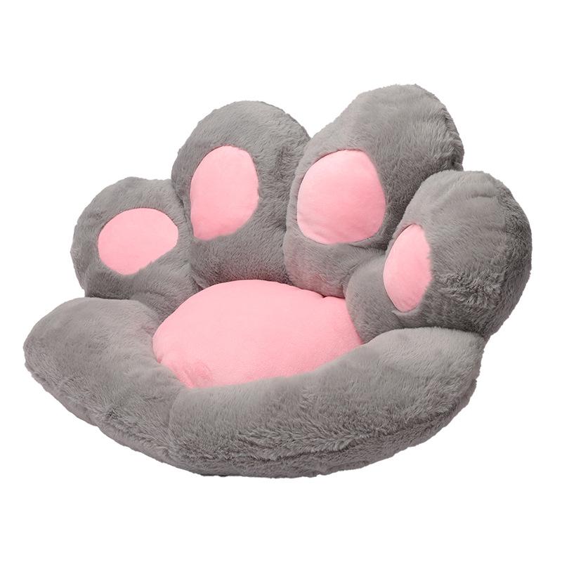 Adorable Cat Paw Plush Seat Cushion for Home & Office