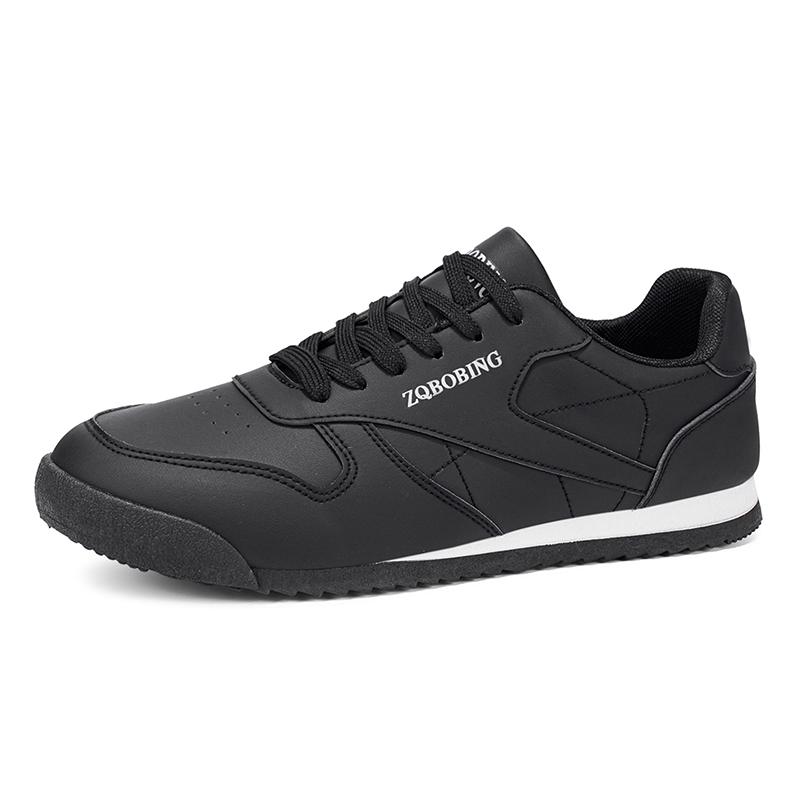 New Men's Shoes Spring Autumn Waterproof Walking Shoes Non-Slip Cushioning Men's Casual Leather Sports Shoes Men's Tennis Shoes