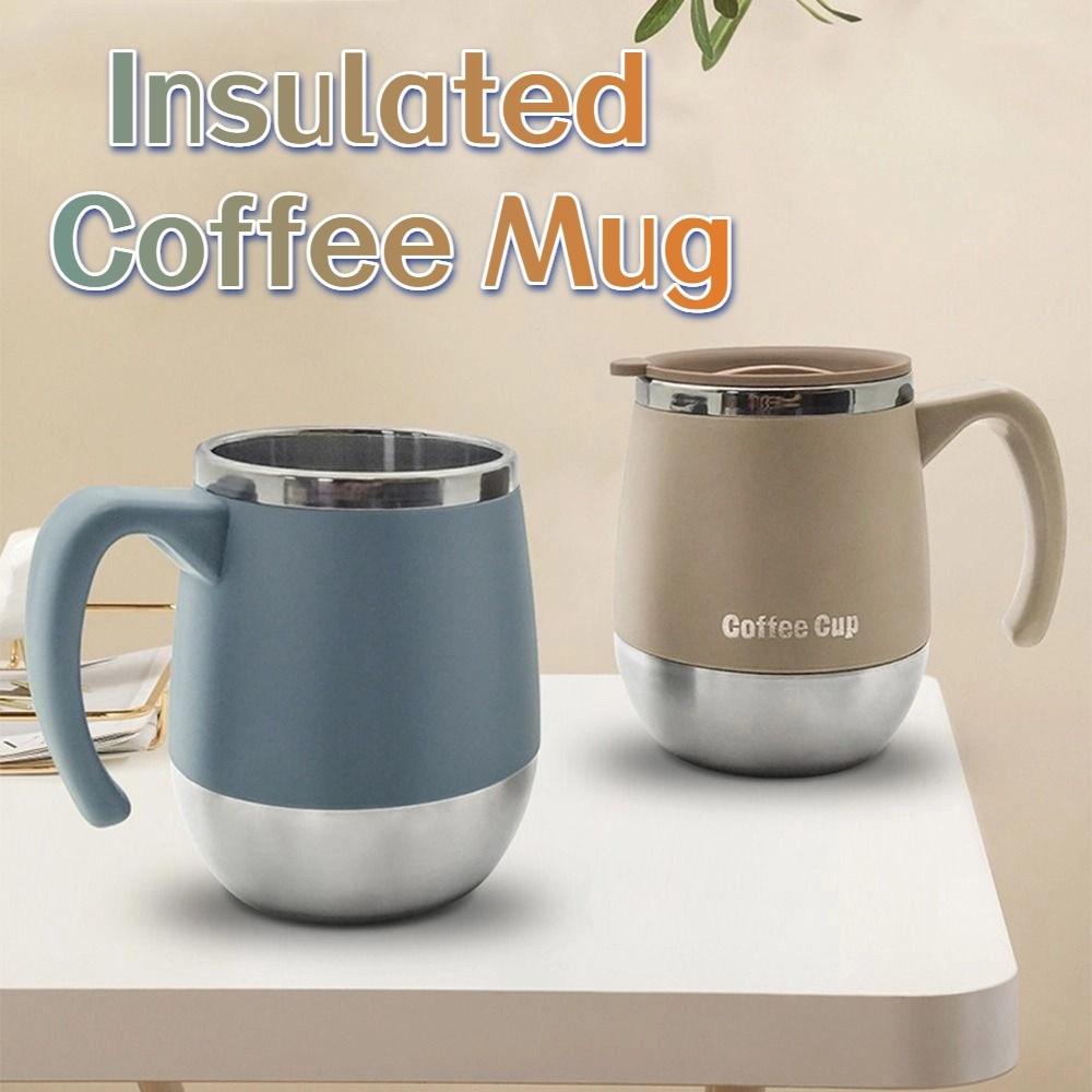 Double-Wall Vacuum Thermal Cup 500ML Sealed Water Cup Portable Insulated Coffee Mug  Home Use