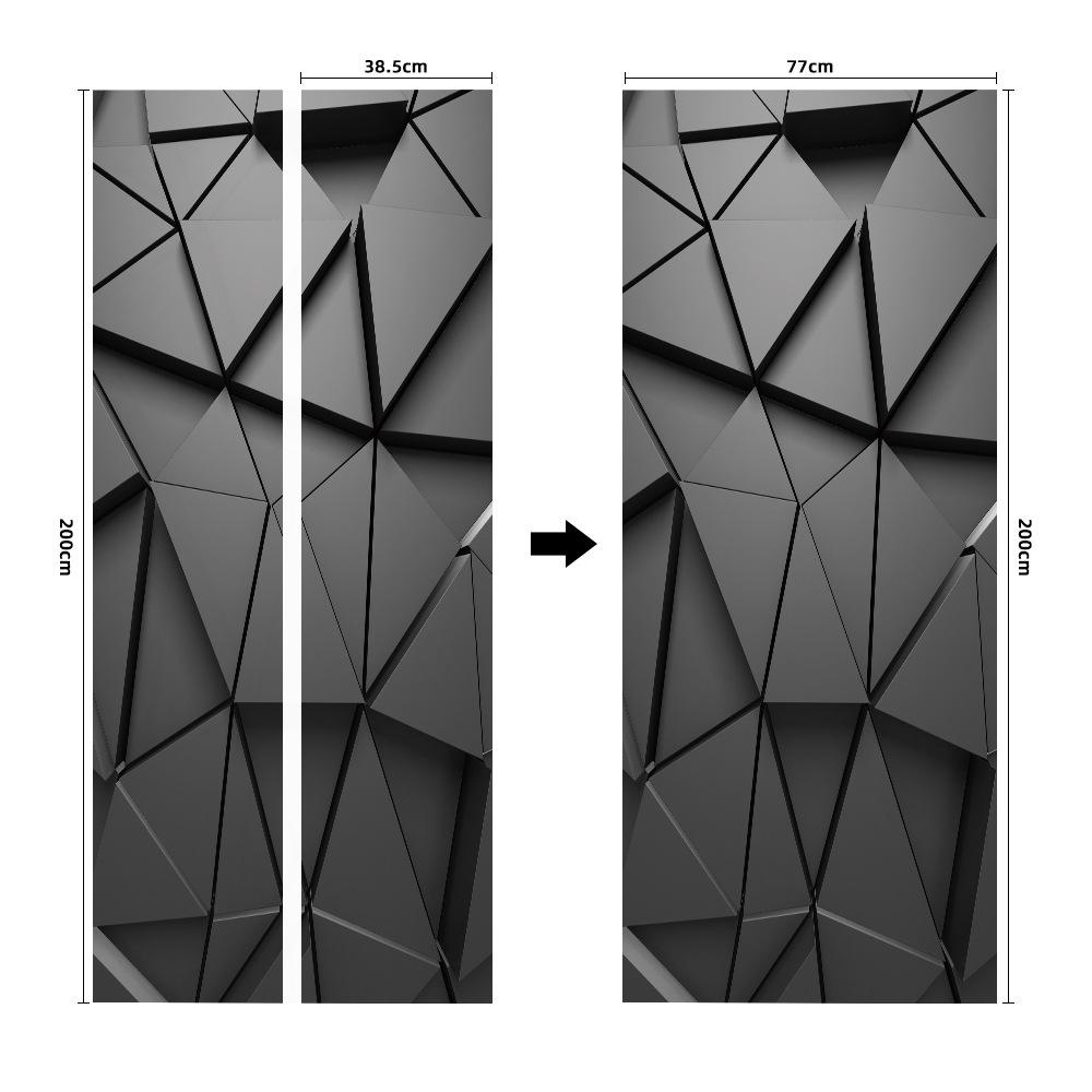 

3D Наклейка на дверь Самоклеящаяся Вид на море в высоком разрешении Размер Рисунок Водонепроницаемая Маслостойкая и Защищающая от загрязнений Наклейка на дверь 200cm*38.5cm*2pcs