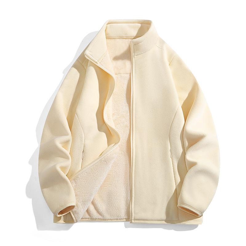 Autumn and Winter Lovers Catch Cashmere Sweater Women Plus Velvet Padded Warm Polar Fleece.