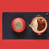 Edenus Ceramic Quick Brew Travel Tea Set - Ruyi Fruit Design
