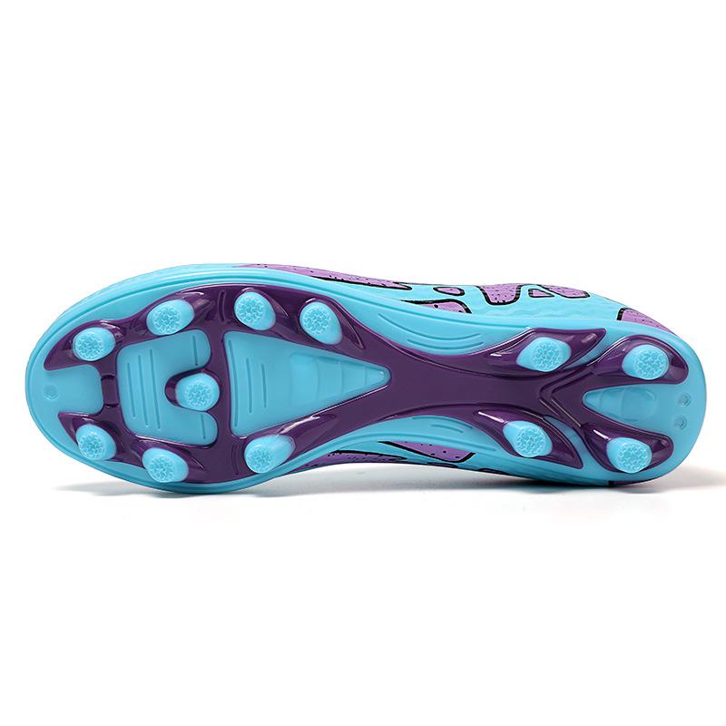 Men's Low-Top Football Shoes for Youth - AG Long Spikes & TF Studs for Artificial Turf Training