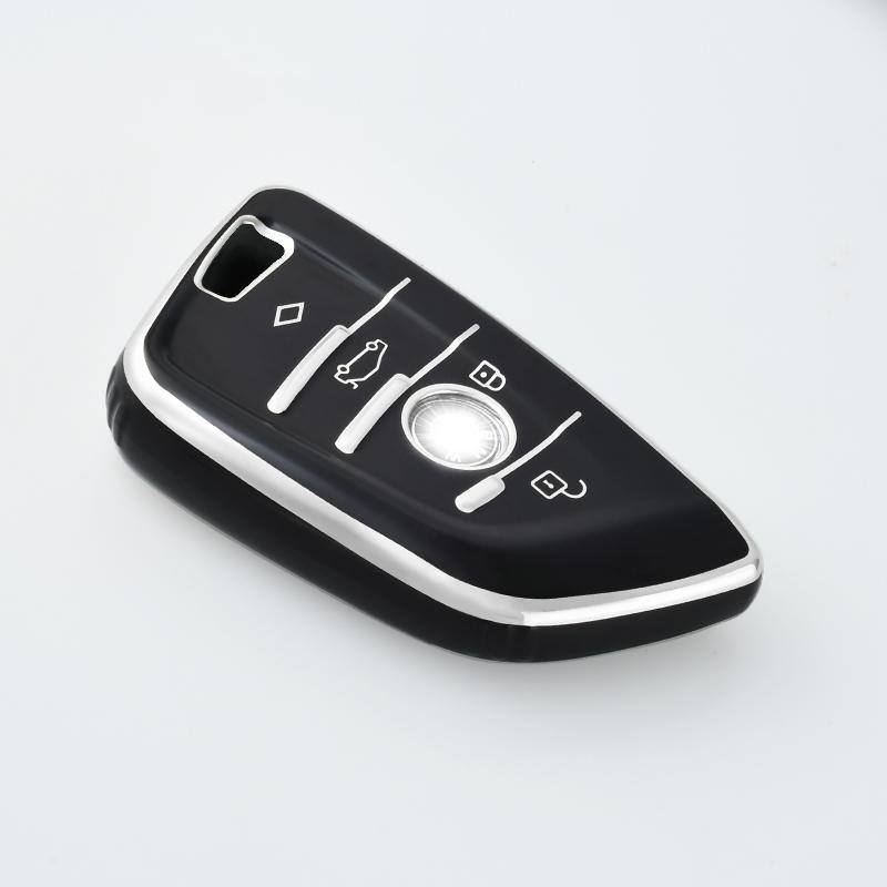 4 Buttons TPU Car Key Case Full Cover Fob For BMW X1 X3 X5 X6 Series 1 2 5 7 F15 F16 E53 E70 E39 F10 F30 G30 2023 Accessories