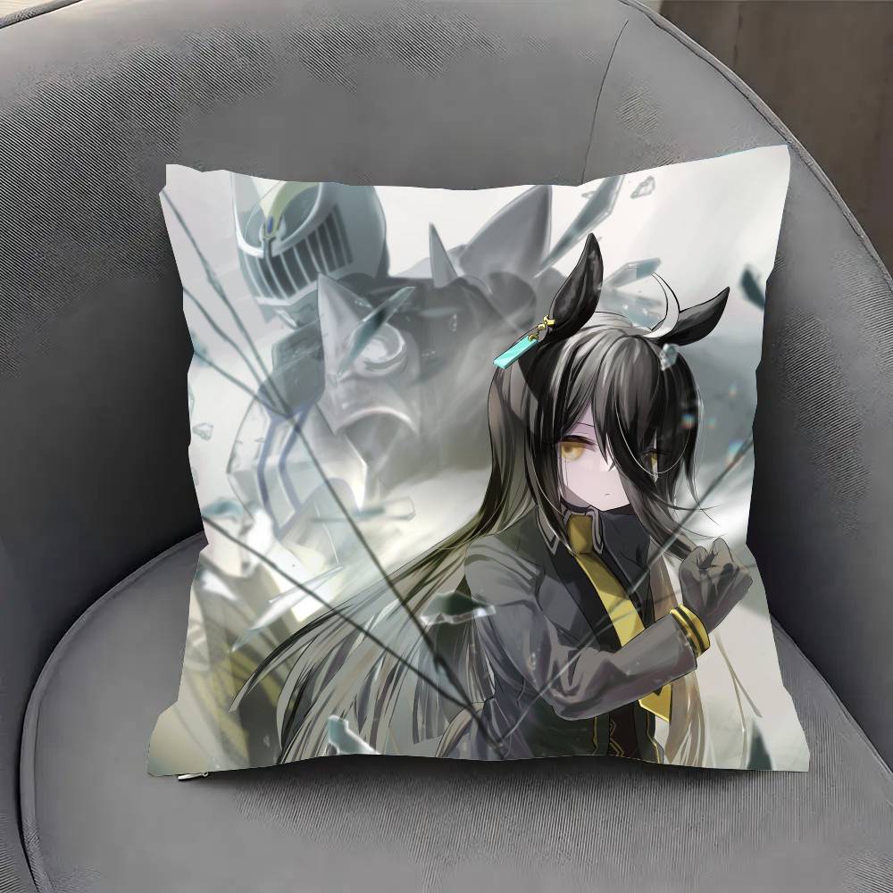 Manhattan Cafe Uma Mmusume Anime Pillow Case Fashion Square Pillowcase Bedroom Sofa Room Ins Decoration Leisure