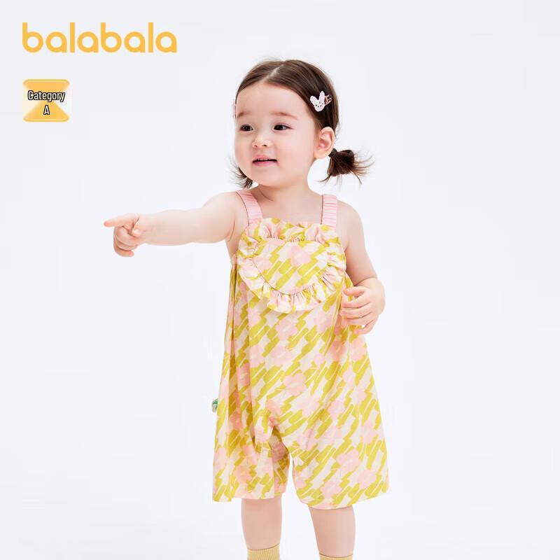 Balabala Baby Girl Lightweight Summer Overalls 73