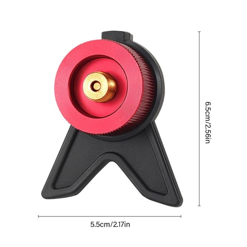 Outdoor Stove Camping Gas Converter Adapter with Fixed Bracket Camping Gas Stove Conversion Head Furnaces Converter