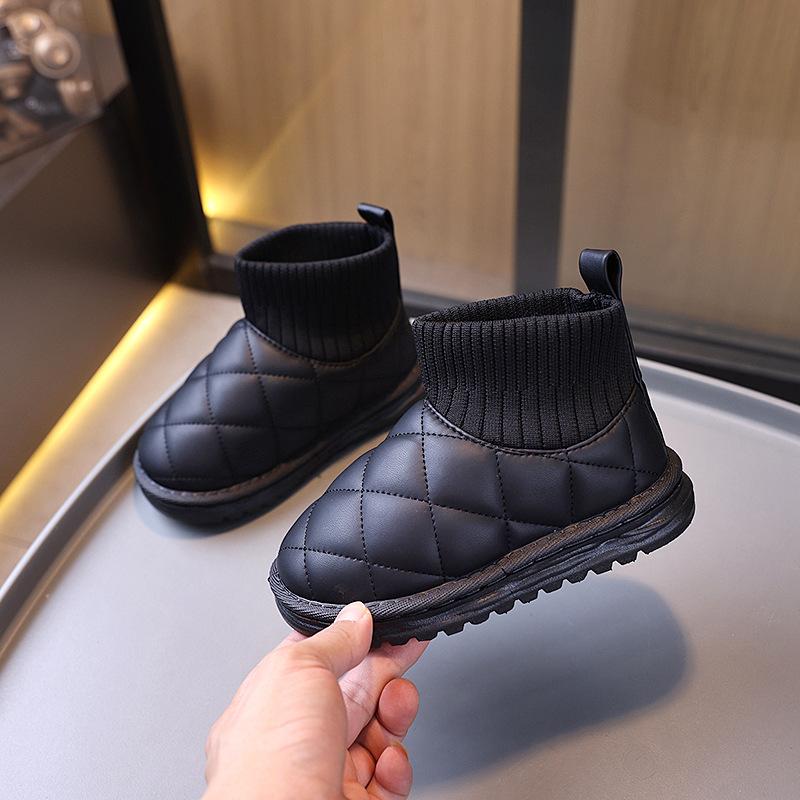 Winter New Boys' Warm Cotton Shoes, Girls' Thick Cotton Boots