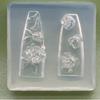 Nail Art Moulds Silicone Template Nail Designing Tool Flower Theme Silicone Handmade Molds for Manicure Creation