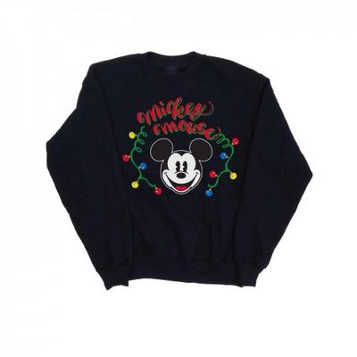 Vīriešu Mickey Mouse Ziemassvētku spuldzīšu džemperis