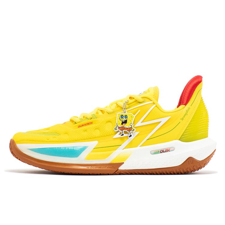 New 361° BIG3 4.0 Quick Pro Basketball Shoes Men Low Top Acid Yellow/Warm Brown 672331124-4