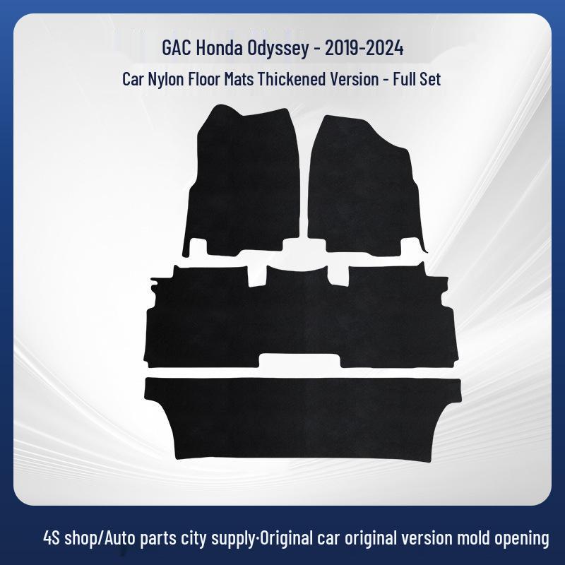 Eco-Friendly Nylon Floor & Trunk Mats, Wear-Resistant, Compatible with 2019-2024 Odyssey Models