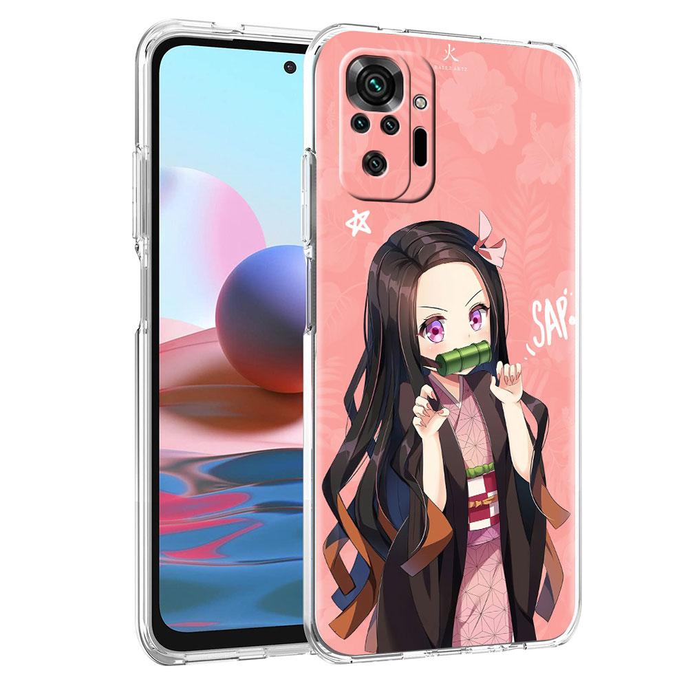 Anime Demon Slayer Weiche Klarsichthülle Für Xiaomi Redmi Note 10 9 8 Pro 9S 10S 8T 9A 9C K40 7 9T 8A Stoßfeste Silikon-Handyhülle