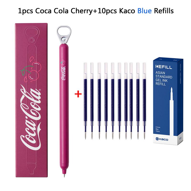 KACO Creative Cherry Pull-Tab Gel Ink Pens 800M Smooth Writing Press Pen Exam Office School Supplies Gift Innovative Stationery