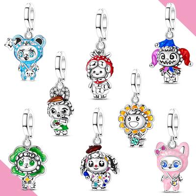 Dangle Charms Copper Doll Pendant Fit Original Bracelet Charm Making Woman Jewelry