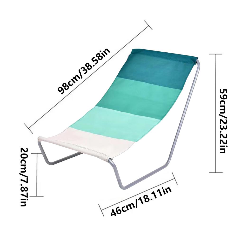 

Шезлонг пляжный портативный регулируемый шезлонг подходит для пляжного кресла для принятия солнечных ванн для загара пикника уличная мебель зелёный