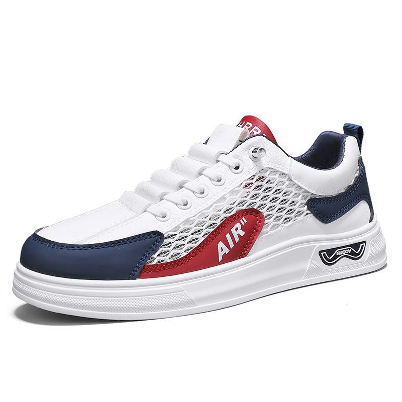 

Men s shoes summer new hollow mesh breathable casual board shoes teenagers and students trend foot sneakers single shoes 44