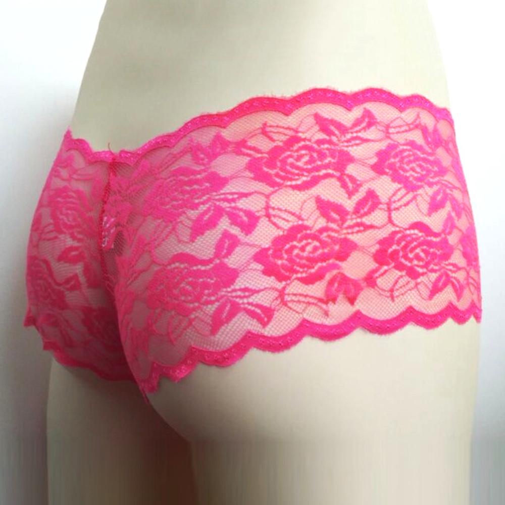 Sexy dameundertøy veske truser blonder boksershorts Lavt vekst undertøy underbukser