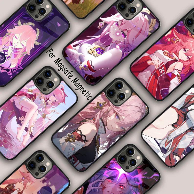 Genshin Impact Yae Miko Magnetic Phone Case For APPLE iPhone 17 Air 16 14 13 12 Pro Max 15 Plus Wireless Charge MagSafe Cover