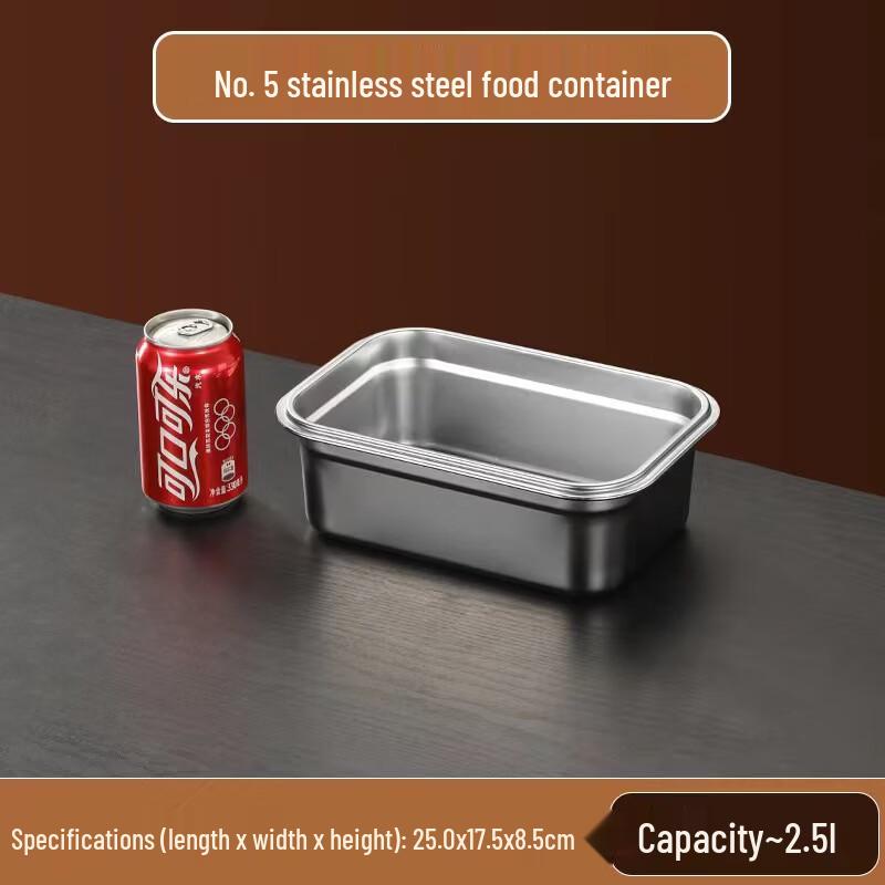 Lijia 304 Stainless Steel Rectangular Food Storage Container