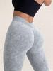 Seamless Sandwashed Women's Yoga Pants - Peach Hip Lift, High Elasticity, Outdoor Running & Sports Tights