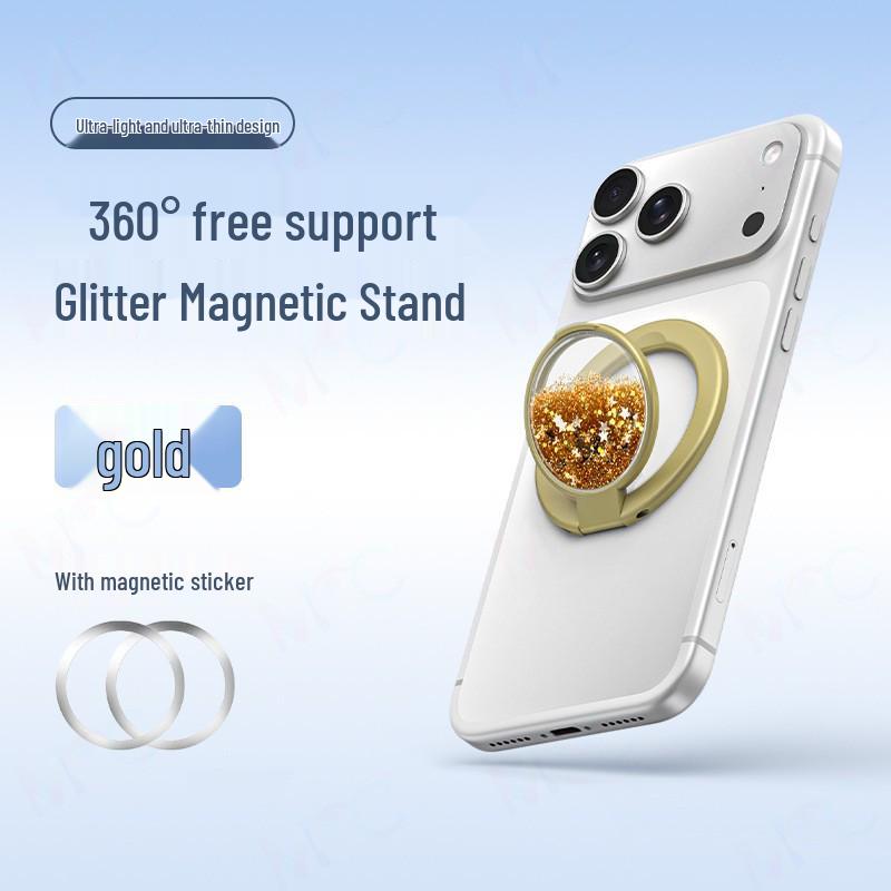 Magnetic Alloy Phone Stand: Multi-functional Desktop Holder for Universal Use