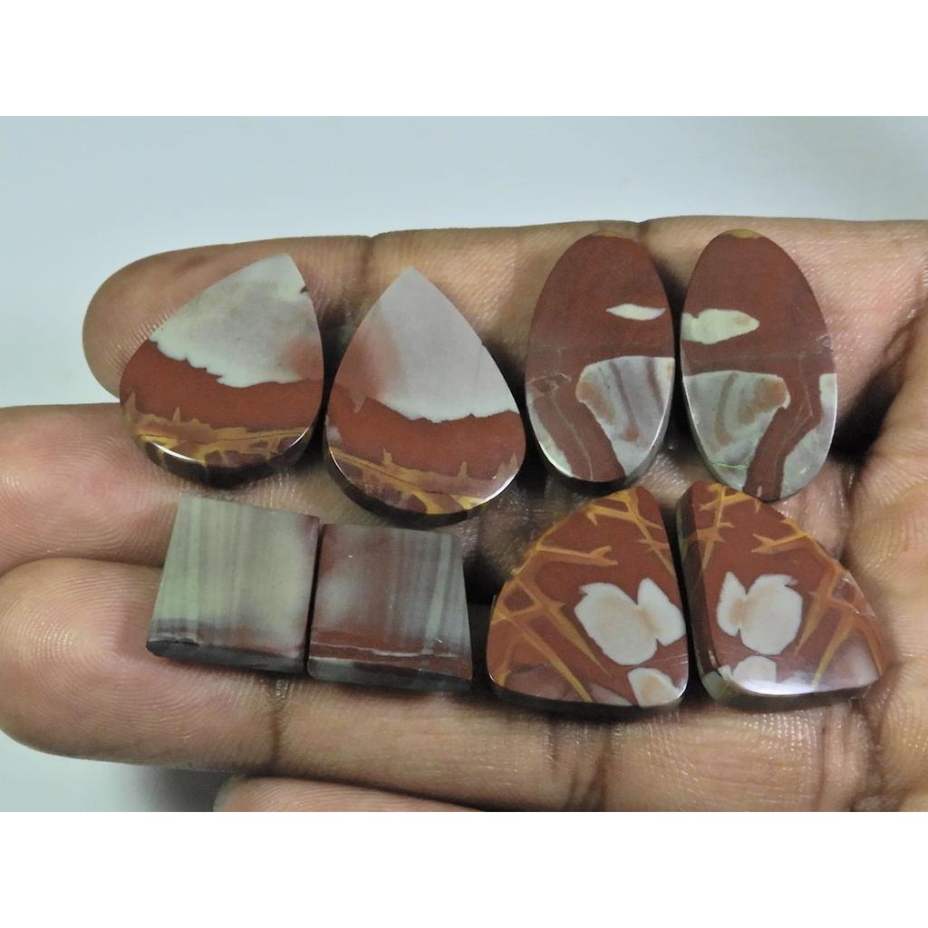 14-24 MM Natural Noreena Jasper Matched Pair Mix Loose Gemstone 4 Pair Lot A-155