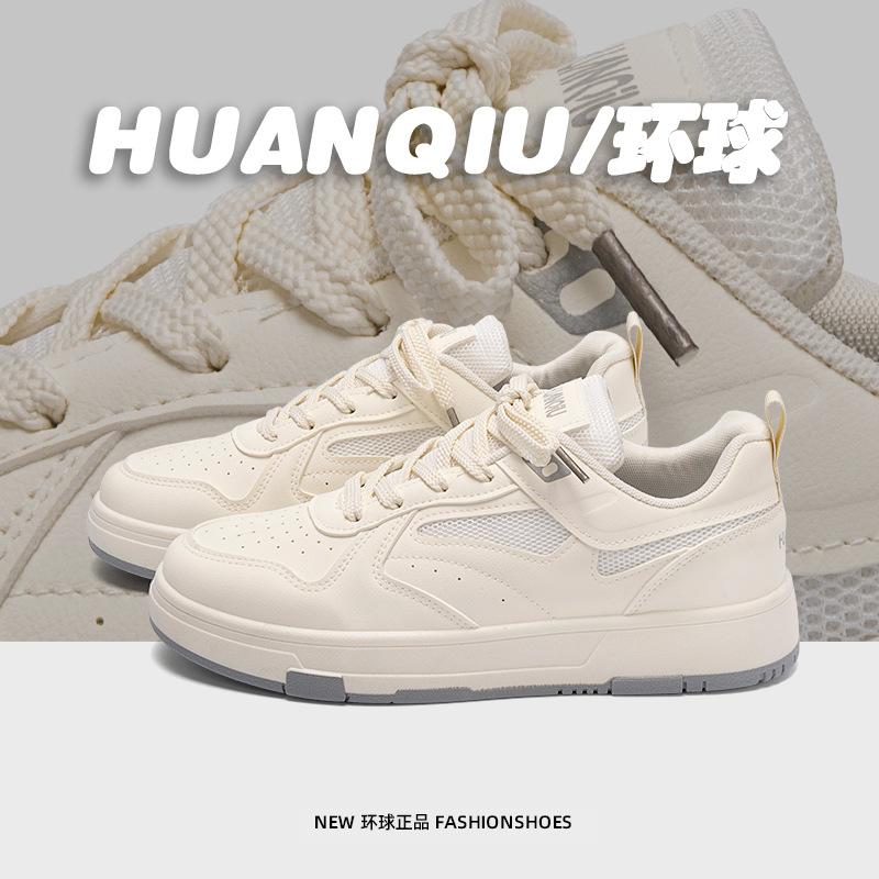 Global Platform White Shoes Men's Spring Trend Campus Style Versatile Casual Shoes Lightweight Heightening Board Shoes ZHQ5670