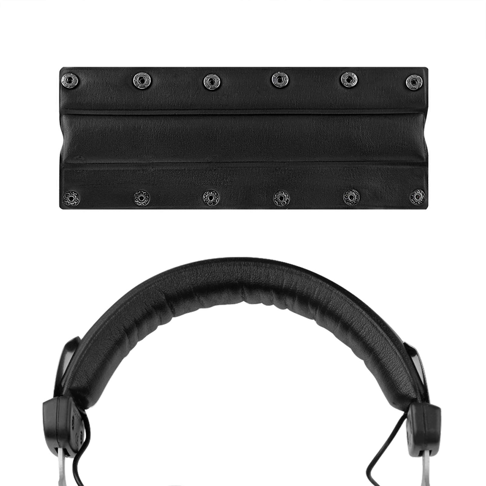 

Geekria Replacement Protein Leather Headband Pad for Beyerdynamics DT 990PRO/990/880/860/770/660/440 Headphones (Black)