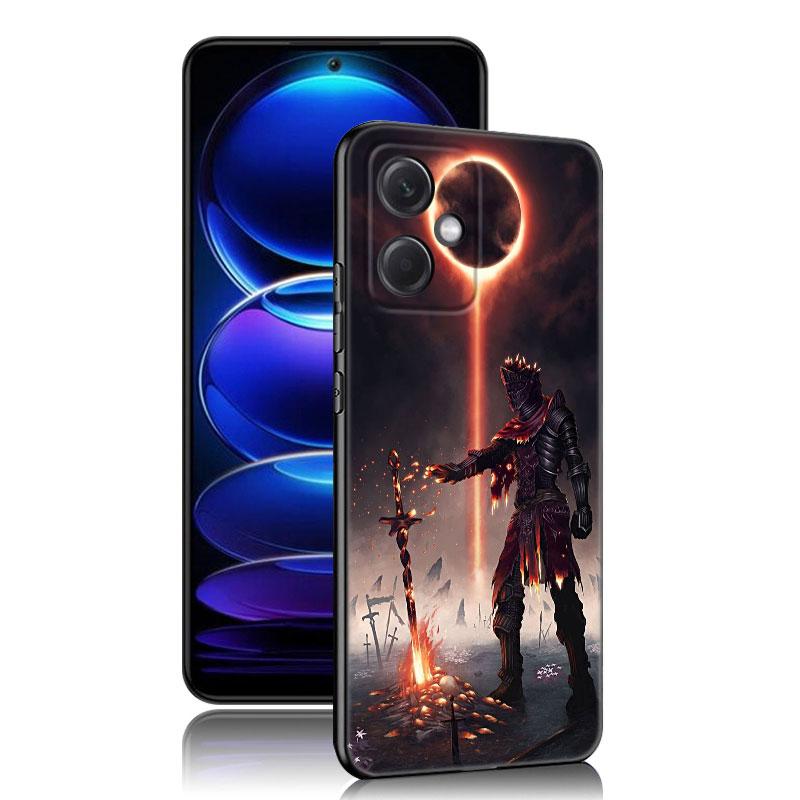 Game Dark Souls Black Silicone Phone Case For Xiaomi Redmi Note 10 11 11S 12 13 4G 8 9 11T Pro 5G Plus 8T 9S 10S 12S