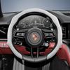 Suitable for Porsche Premium Suede Snap-On Steering Wheel Cover, Non-Slip Durable for Cayenne 996 Macan 957 Volante Boxster 986