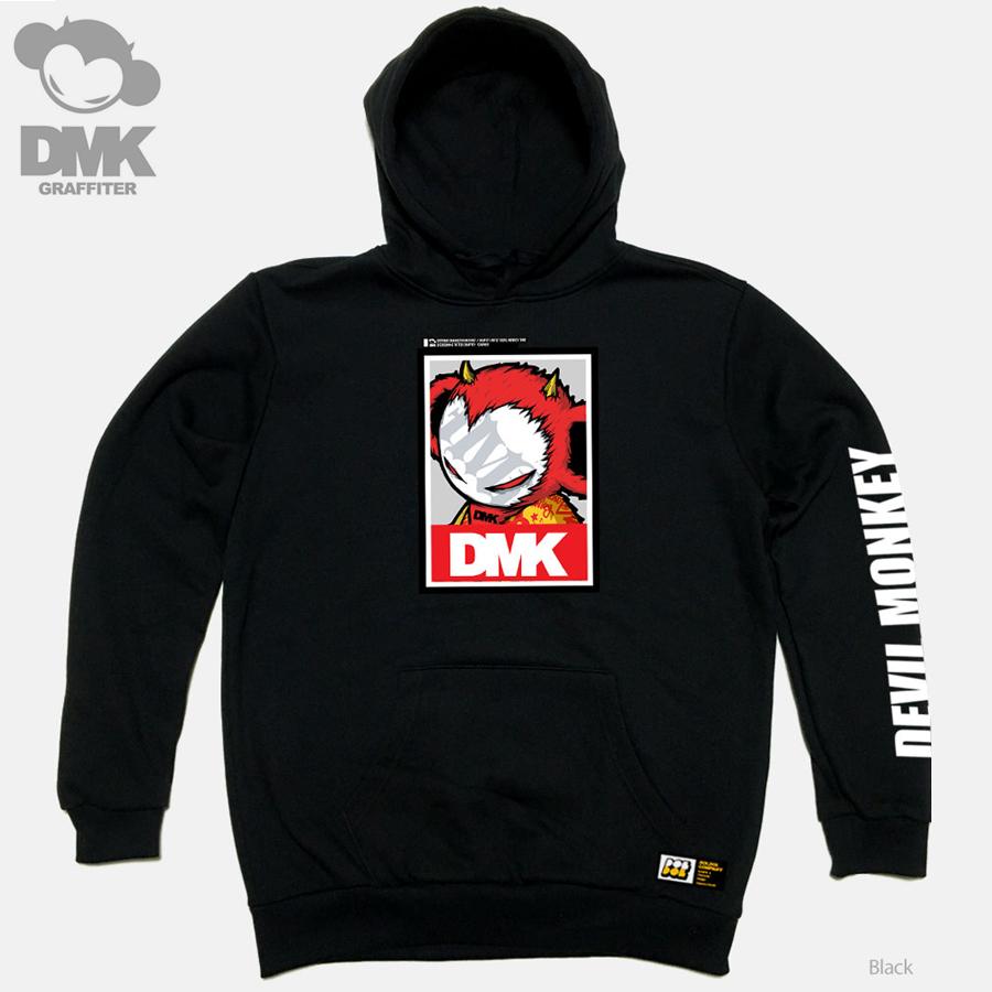 Doldol Dmk_Hoody_85 Художник-граффити Демон-обезьяна Dmk Татуировочный персонаж Графический дизайн Граффити Худи Худи Black/S