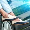 Herrenmode Freizeitschuhe Weiche Leder Fahrschuhe Sommer Atmungsaktive Halbschuhe Leichte Schuhe Übergröße 36-47