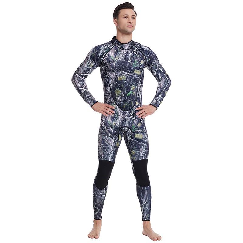Mens Thick Full Body Wetsuit Diving Fishing Swimming UV Protection Warm Long Sleeve Fall Winter Use