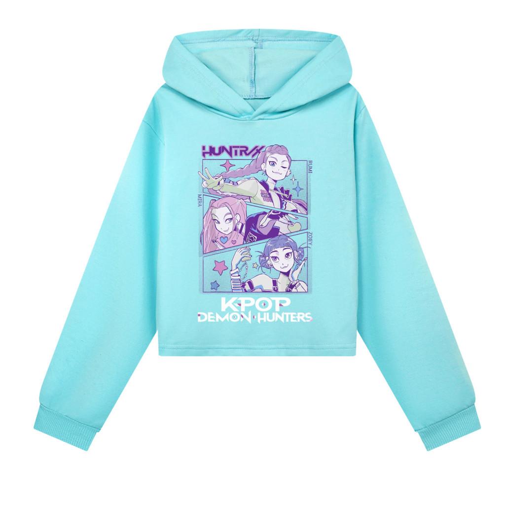 

Детские Девочки Аниме Мультфильм ПОП Певица Суперзвезда Руми Мира Зои Принт Повседневные Толстовки с Длинным Рукавом и Капюшоном Свитшот Топ 140Cm небесно-голубой