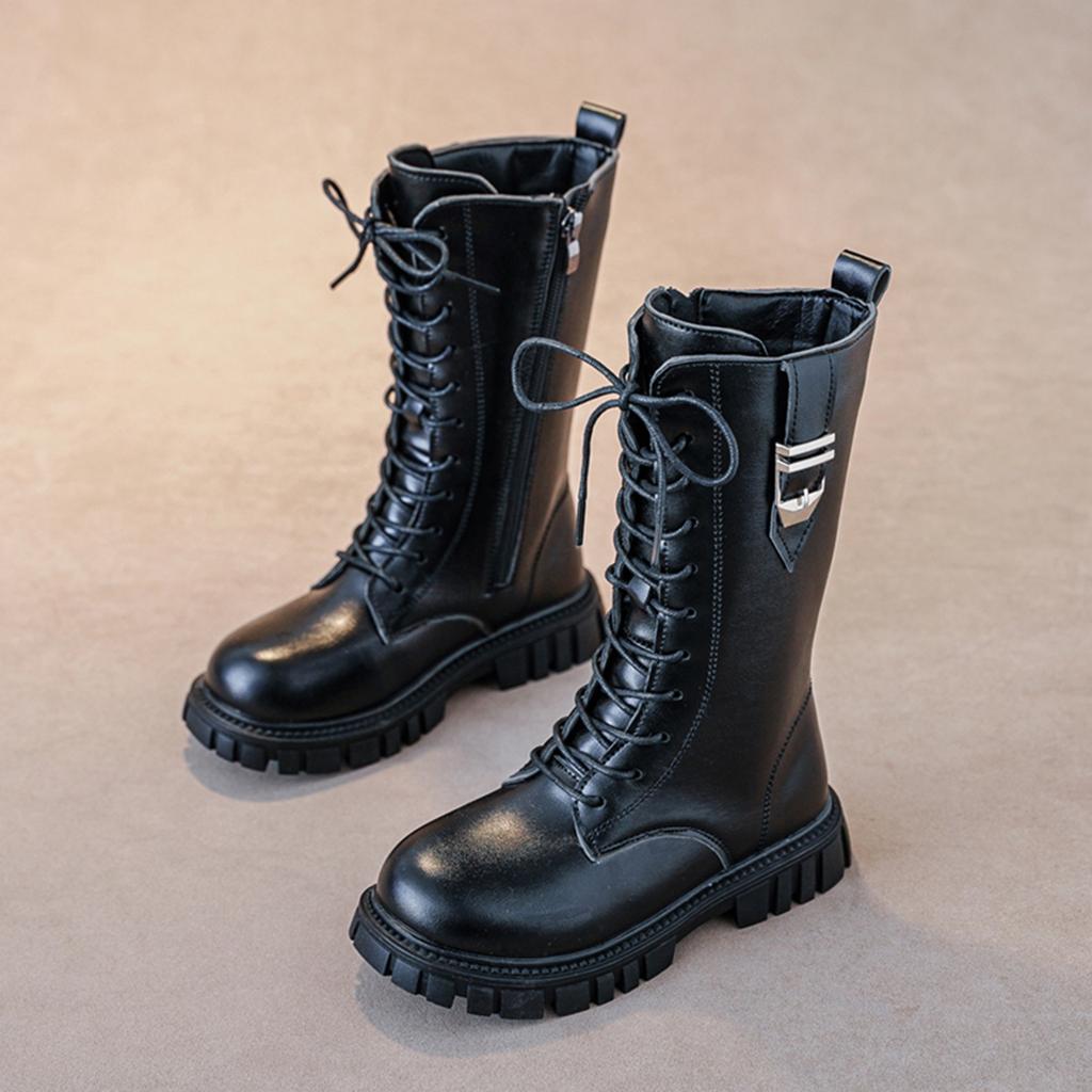 Children's Boots, Single Boots, Long Boots With Zip Ties, Long Boots