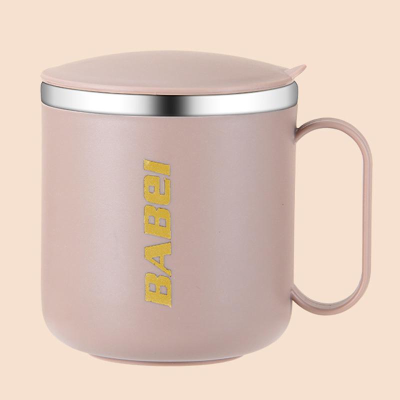 1Pc 304 Stainless Steel Thermal Mug Heat-Resistant Large Capacity Coffee Cup 400Ml Double-Layered Vacuum Flask