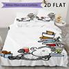 Sheepworld Pattern Bedding Uilt Set Uilt Cover Pillowcase Home Decoration Birthday Gift (1 * Duvet Cover + 2 * Pillowcase  Without Core)