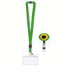 Sunflower Design PVC Lanyard with Invisible Pocket, Adjustable Neck Strap for ID Badge, Cell Phone, Bag, and Loss Prevention Holder