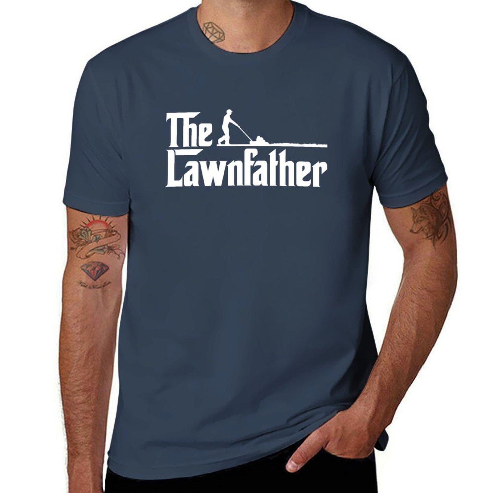 The Lawnfather T-Shirt man t shirts cotton t shirt man casual man t shirt cotton high quality T-Shirt S