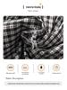 Spring Plaid Patchwork Dress with Sweet Lace Collar for Girls