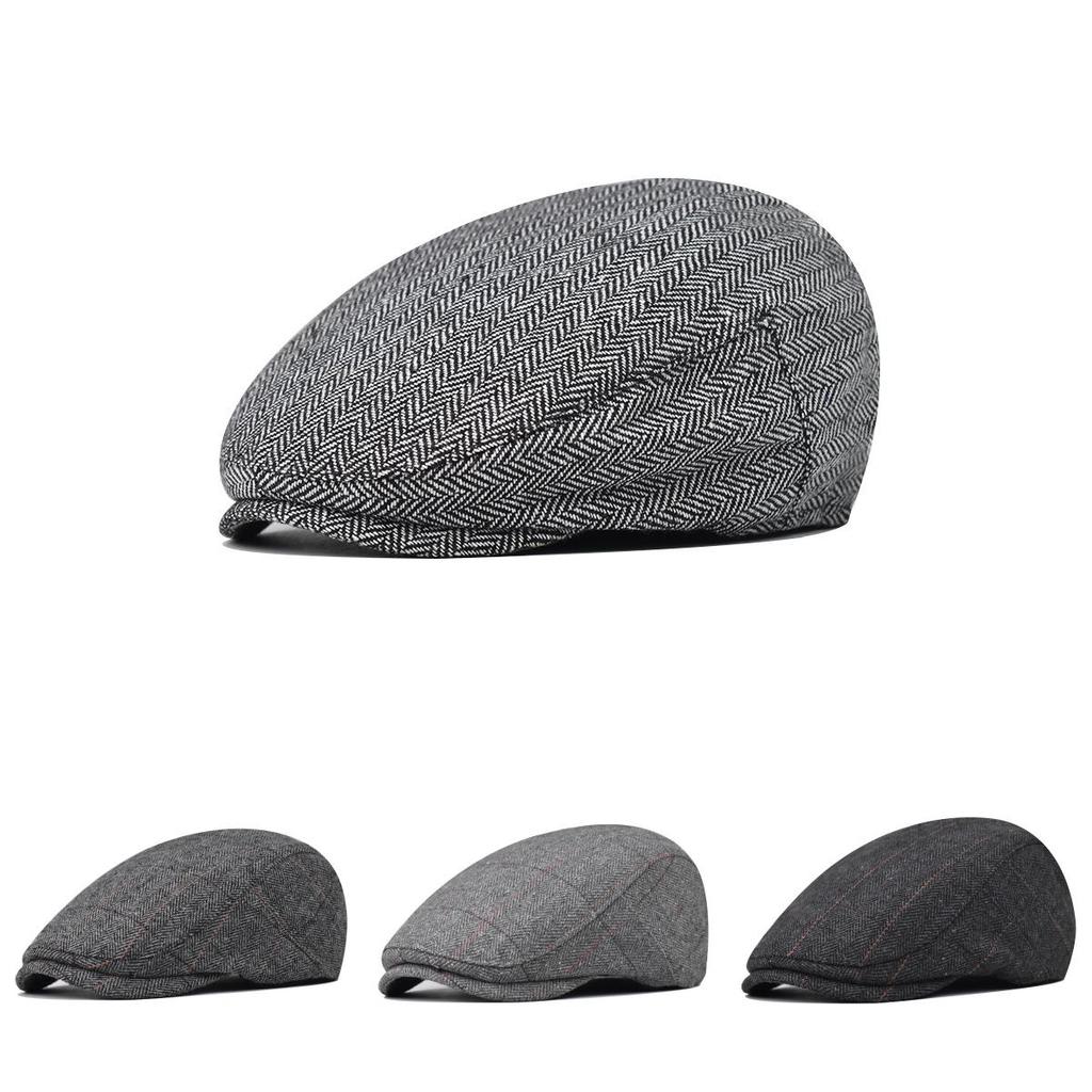 Men Casual Beret With Satin Weave And Windresistant Design For Travel And Outdoor Use