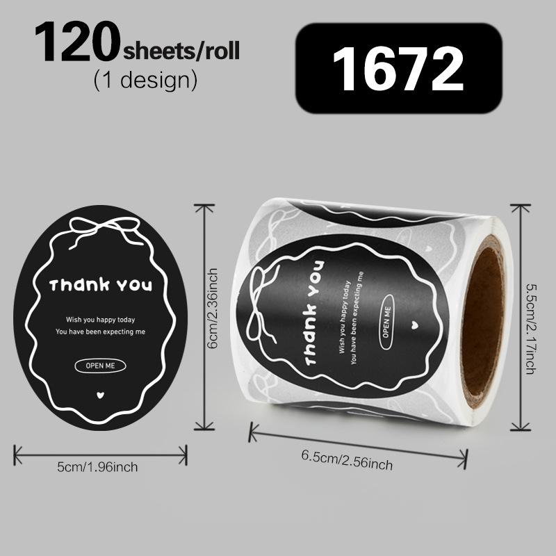 120Pcs Thank You Hava A Good Day! Sticker For Seal Labels Gift Label Business Handmade Stationery Stickers