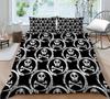 3D Duvet Cover Skeleton Home Bedding Set Microfiber Polyester Children Teen King Double Size Cool Quilt Cover