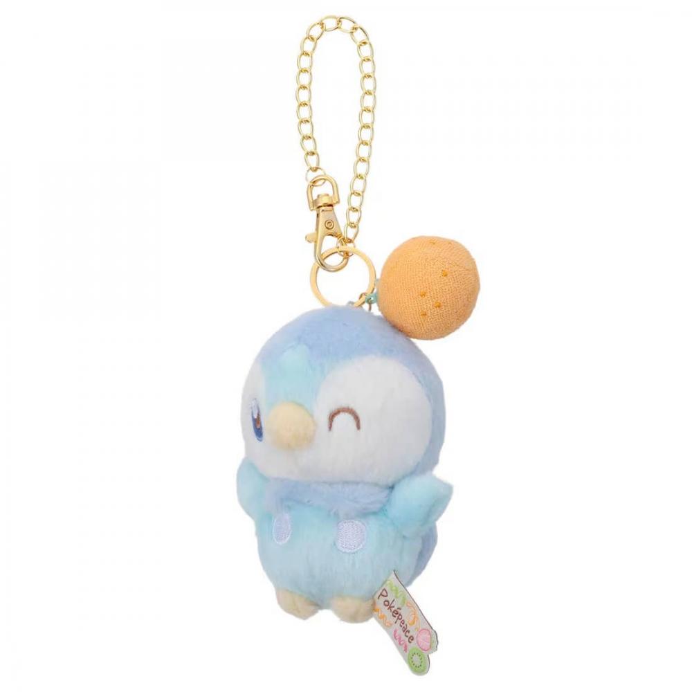 Pokemon Pokepeace Plush Mascot With Chain  Colorful Ver.  Piplup