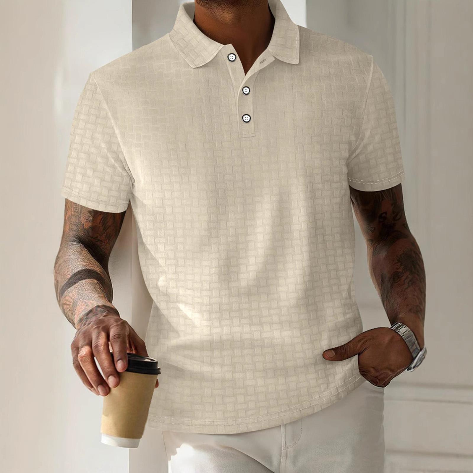 Men s Short Sleeve Tops Men s Casual Fashion Short Sleeve Tops XL хаки 1860₽