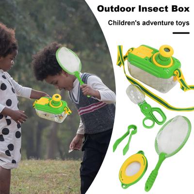 Yousheng Kids Animal Catcher Kit with Viewer Box Butterflies Net Scissor Clip Tweezer Magnifying Glass Outdoor Nature Exploration Animal Catching Kit