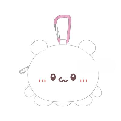 T's Factory Lovey's Plush Zipper Mascot with Carabiner, Sumoppi LV-5546521SM